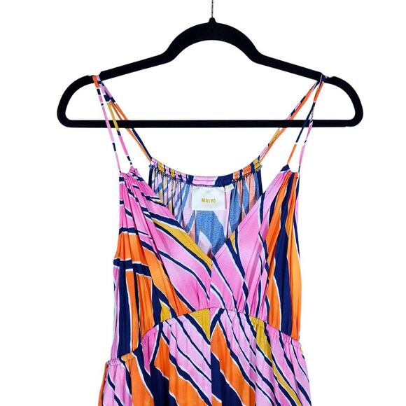 Maeve Anthropologie Finley Wide Jumpsuit 2 Bright Boho Chic Resort Beach Wear - Picture 4 of 15